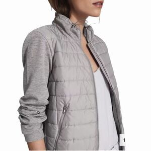 Reiss Harper Hybrid Zip Through Quilted Jacket
